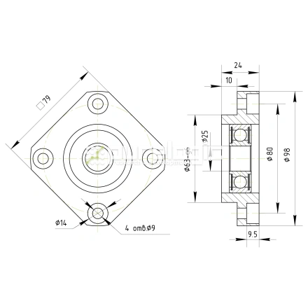 Опора ШВП BSS FF25-C7 фото