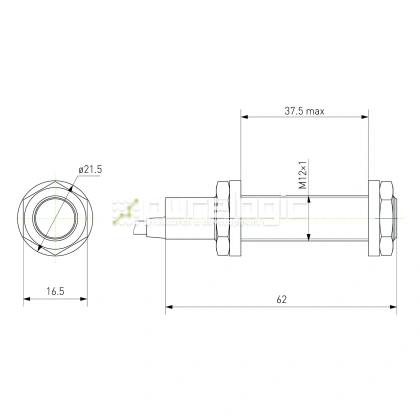 Датчик индуктивный LJ12A3-4-Z/BX (ст., НР, DC) фото