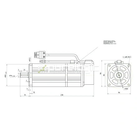 Серводвигатель 90STB-M04025 фото
