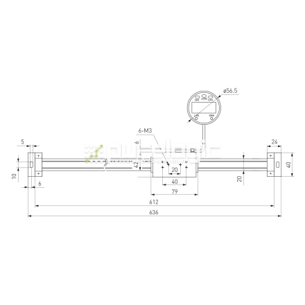 Линейка цифровая с выносным дисплеем PL5403-500 фото