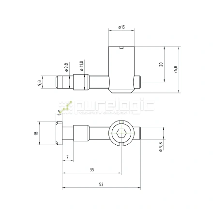 Пазовый соединитель 40MSN фото