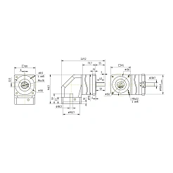 Редуктор планетарный угловой 120WPLF10K-19S