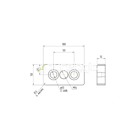 Пластина 50100EGJ-M14 фото