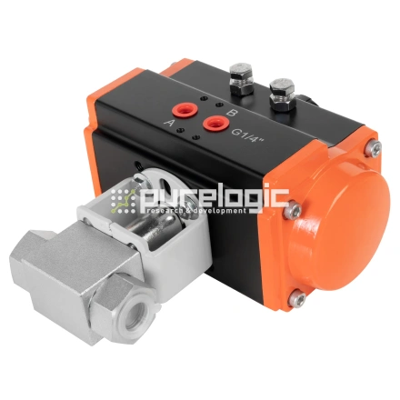 Шаровый клапан с пневматическим приводом PL-G1/2-SW12-ZG фото