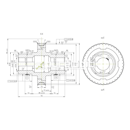 Червячное колесо W5020 фото