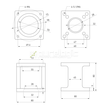 Кронштейн двигателя 86DB-80B фото