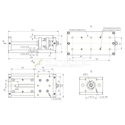 Модуль линейного перемещения PLLM-01-100 фото