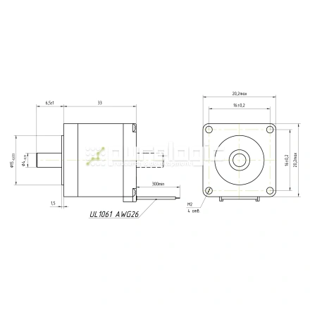 Двигатель шаговый FL20STH33-0604B фото