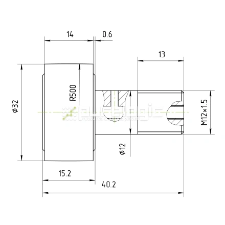 Ролик на игольчатом подшипнике KR32 фото
