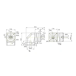 Редуктор планетарный угловой 90WPLF10K-19S