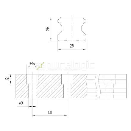 Рельсовая направляющая Hiwin RGR30RH фото