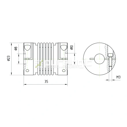 Муфта соединительная BB-2335-8-10 фото