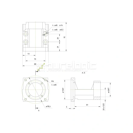 Кронштейн двигателя MBA15-F фото