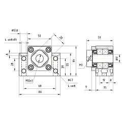 Опора ШВП подшипниковая BK17-C5