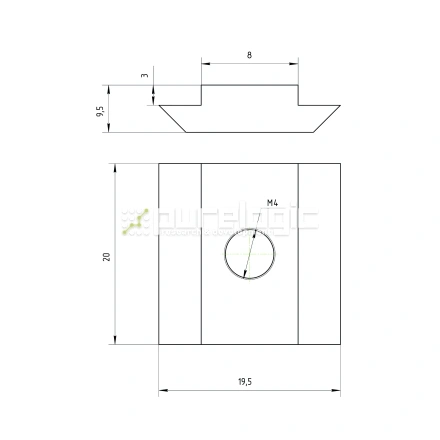 Сухарь пазовый 40HM4 фото