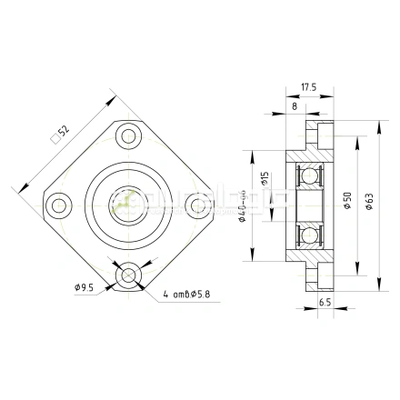 Опора ШВП BSS FF15-C7 фото