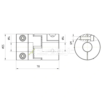 Муфта соединительная BF2-5578-14-14 фото