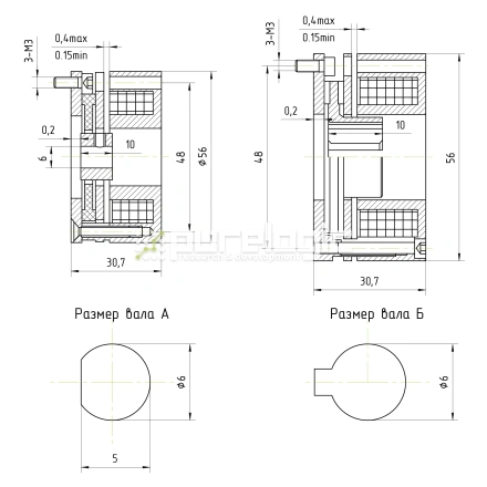 Тормоз электрический WSDZ1-0.5-24 фото