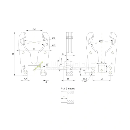 Держатель оправок ZY-TCH-ISO30 фото