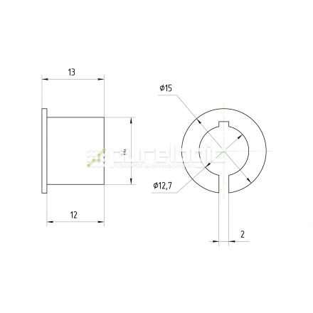 Втулка переходная PG14x12.7 фото