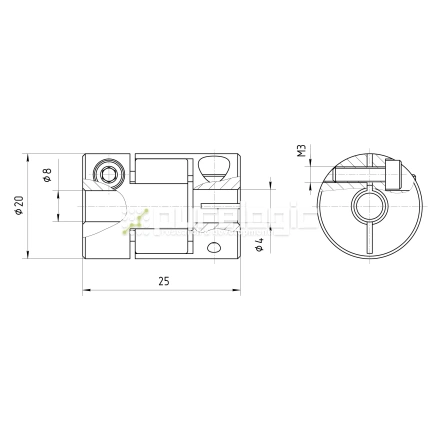 Муфта соединительная BF-2025-4-8 фото