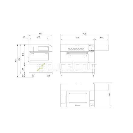 Лазерный станок REINER LP640-80W фото
