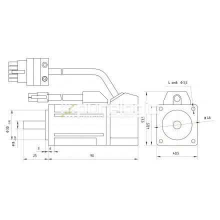 Серводвигатель 40ST-M00330 фото