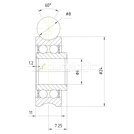 Опорный ролик SG20 фото