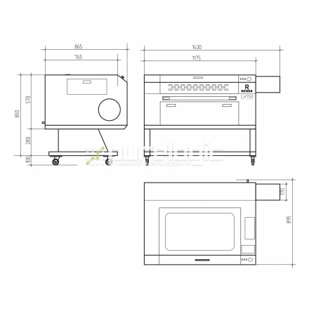 Лазерный станок REINER LH750-80W фото