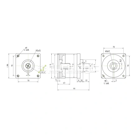 Редуктор планетарный 86PX4K-16K фото
