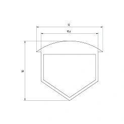 Заглушка пазовая RC10