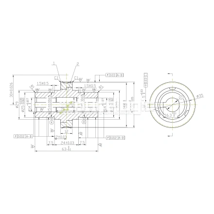 Червячное колесо W3080 фото