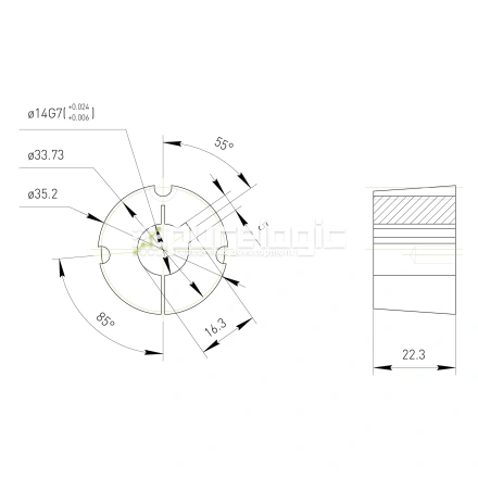 Втулка тапербуш 1008-14 фото