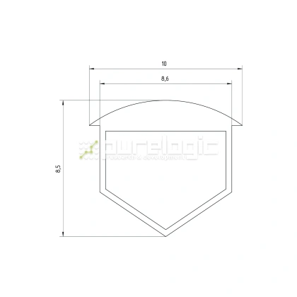 Заглушка пазовая RC8 фото