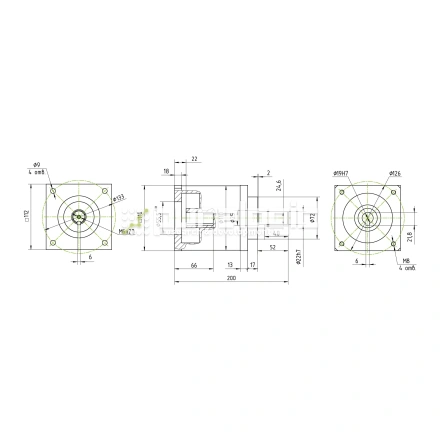 Редуктор планетарный 110PX6K-19K фото