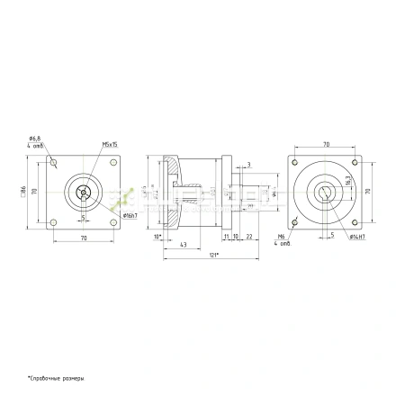 Редуктор планетарный 86PX16K-14K фото