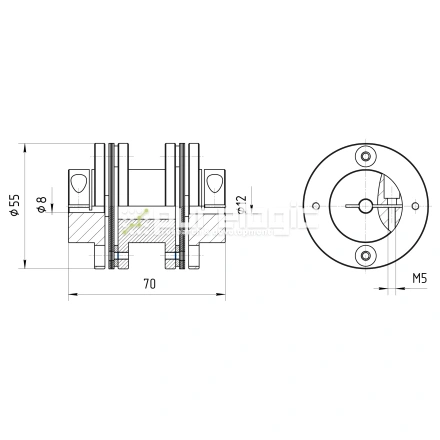 Муфта соединительная BD1-5570-8-12 фото