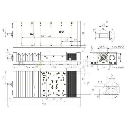 Модуль линейного перемещения PLLM-61H-05420 фото