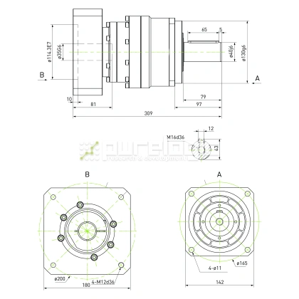 Редуктор планетарный прецизионный 142VRB20K-S40-P0 фото