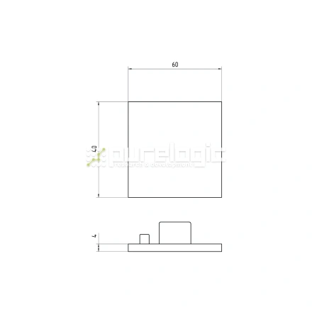 Пластиковая торцевая заглушка 4060EG фото