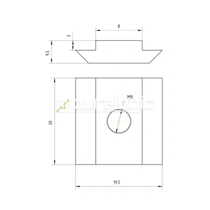 Сухарь пазовый 40HM8 фото