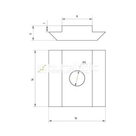 Сухарь пазовый 30HM5 (AL-M5-8S) фото