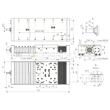Модуль линейного перемещения PLLM-61L-05510 фото