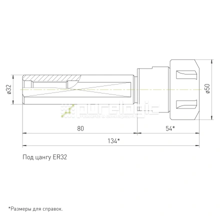 Цанговый патрон SL32-ER32-80L фото