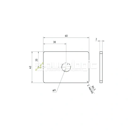 Пластина 4060EGJ-M8 фото