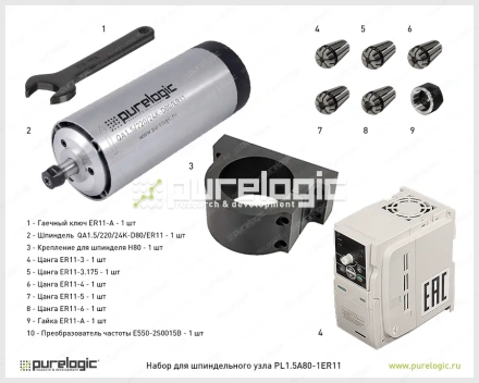 Набор для шпиндельного узла PL1.5A80-1ER11 фото