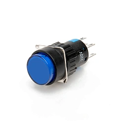 Кнопка на блок с подсветкой AD16-22AD-220V-BLU