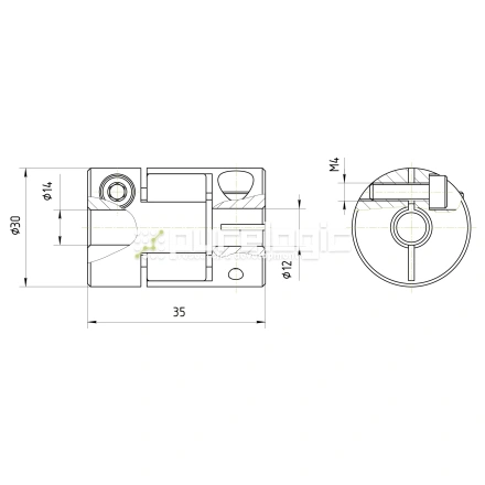 Муфта соединительная BF-3035-12-14 фото