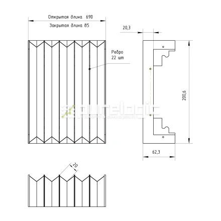 Гофрозащита DCV-T12-600 фото