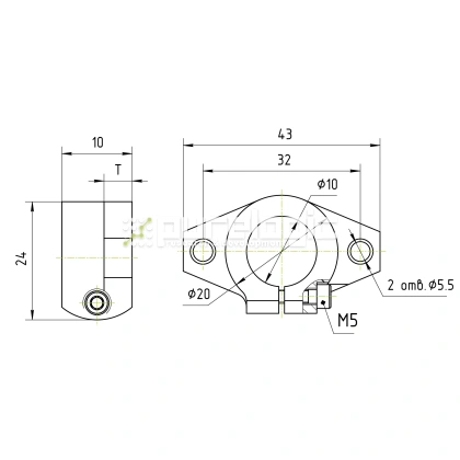 Держатель вала SHF10 фото